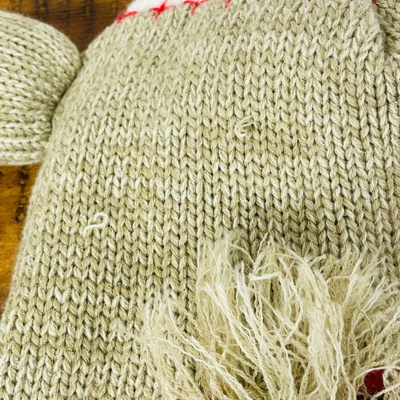 Lot of 2-Kids Sock Monkey Beanie/ Hat- Arizona & Small Sock Monkey Plush Dan Dee - Picture 15 of 15